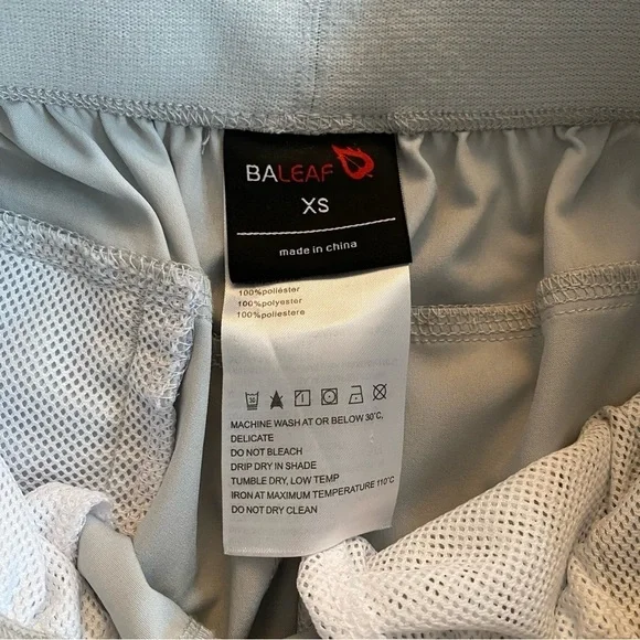 BALEAF Pants Gray Cinch with Pockets XS Travel Hike Lounge Workout - Picture 8 of 12